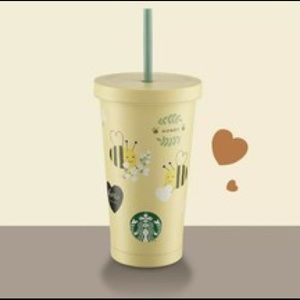 ❌SOLD❌Starbuck Honey Bee Yellow Cold Cup 16oz